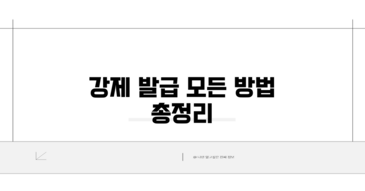 강제 발급 가능한 모든 방법