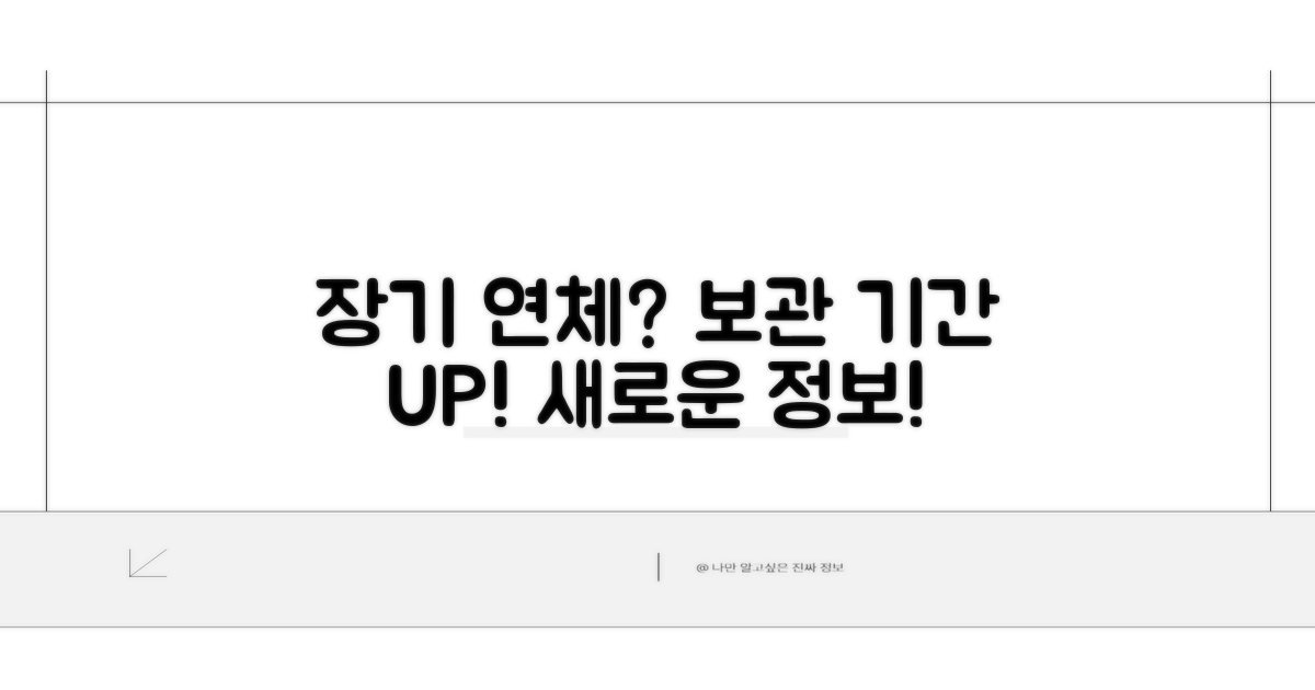 보관 기간: 장기 연체 정보