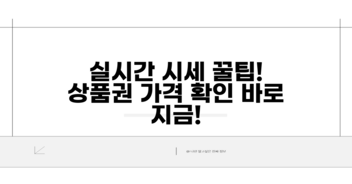 상품권 시세 실시간 확인 방법