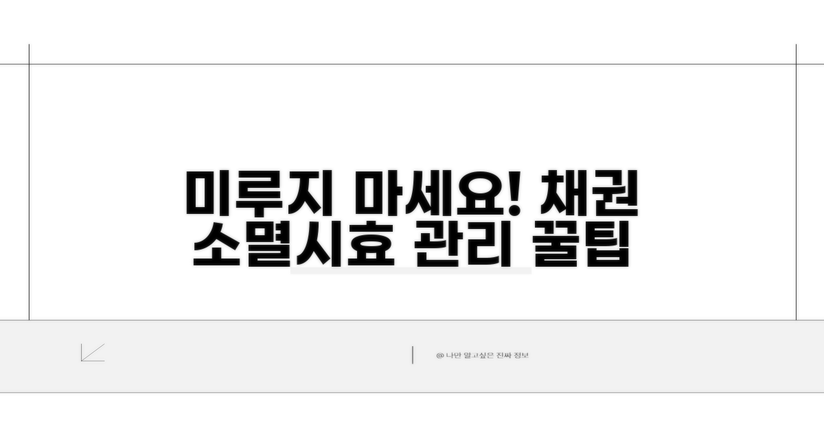 미루지 마세요! 채권 소멸시효 관리 꿀팁