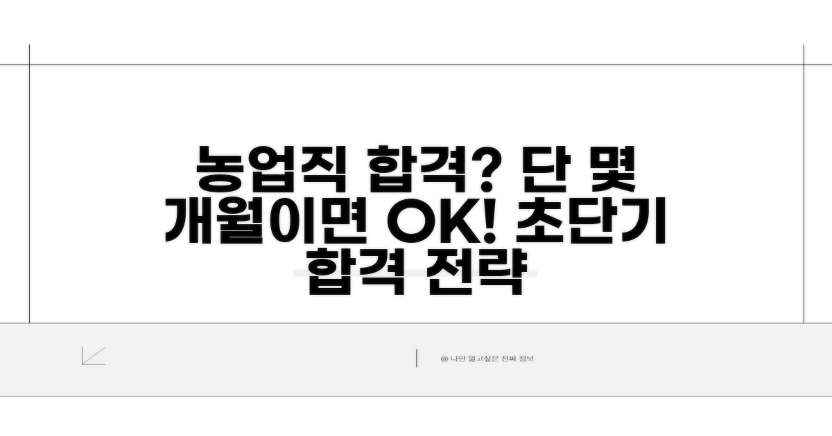 농업직 시험, 몇 개월 준비가 딱?