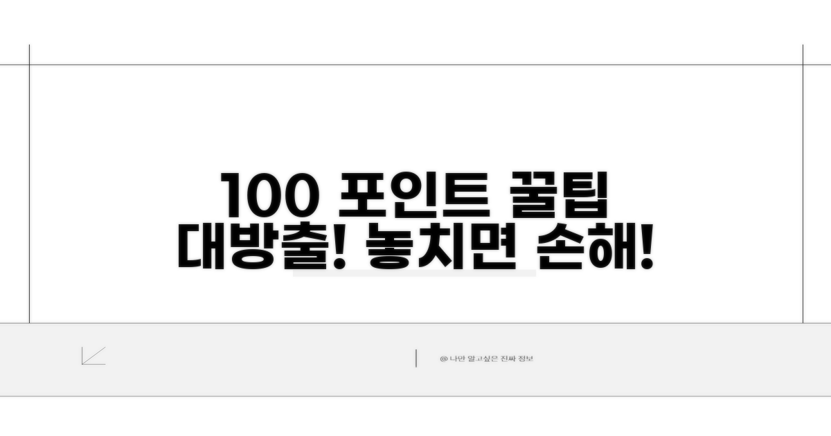 포인트 100% 활용하는 알찬 꿀팁