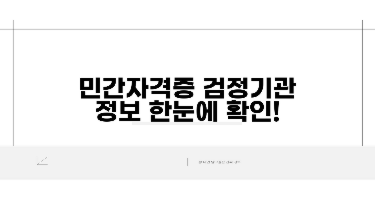 민간자격증 검정기관 정보 한눈에