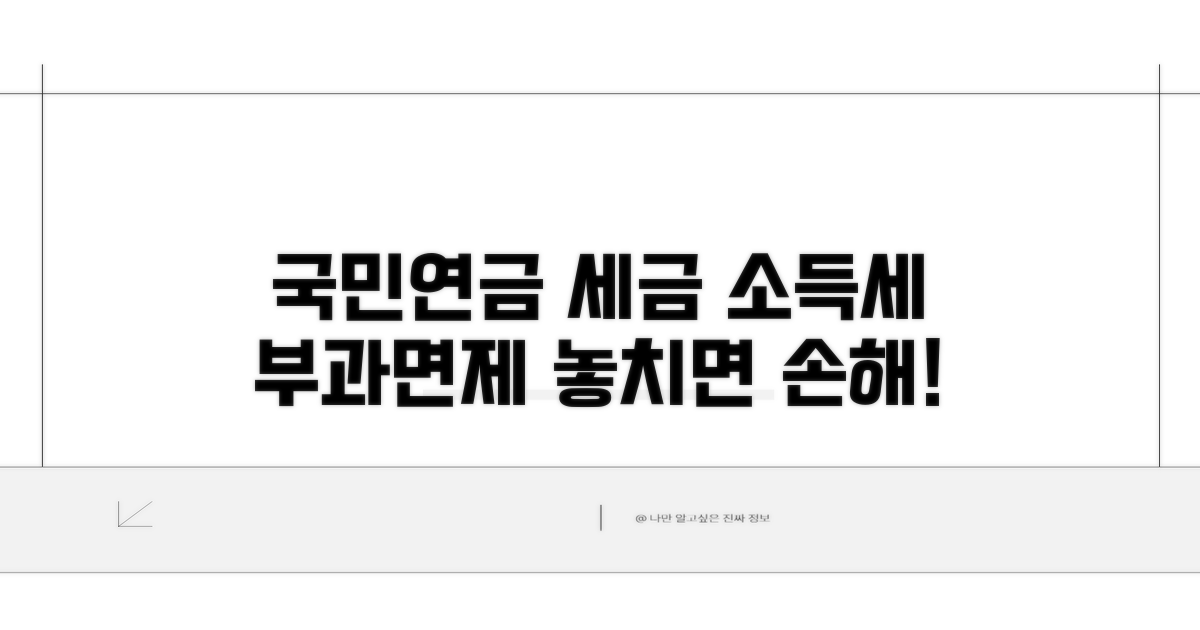 국민연금 소득세, 부과와 면제 기준