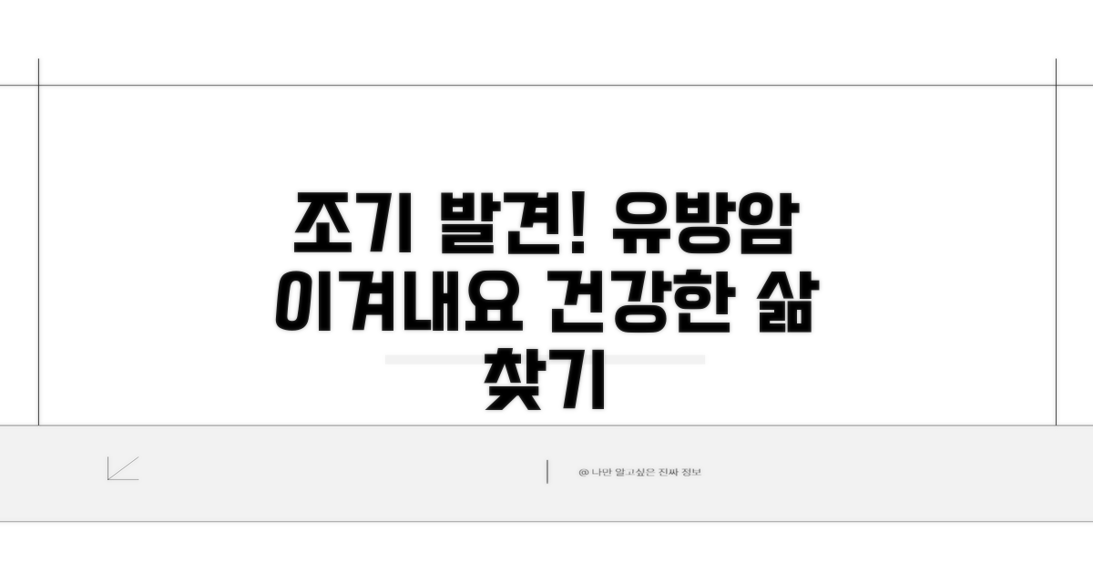 조기 발견으로 유방암 이겨내기