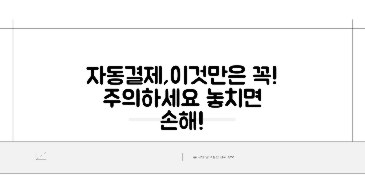 자동결제, 이것만은 주의하세요