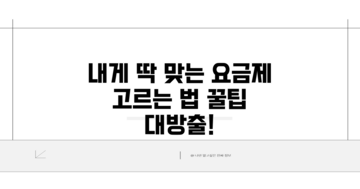 내게 맞는 요금제 똑똑하게 고르기