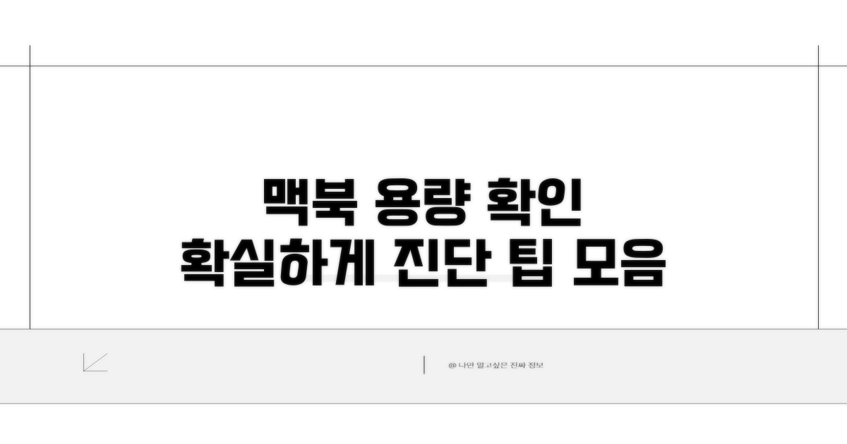 맥북 저장 공간 확인 및 진단