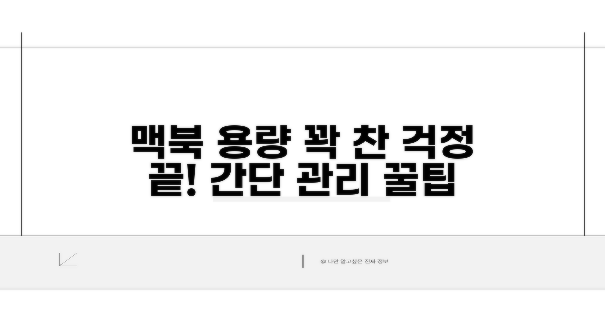 정기적인 맥북 용량 관리 꿀팁