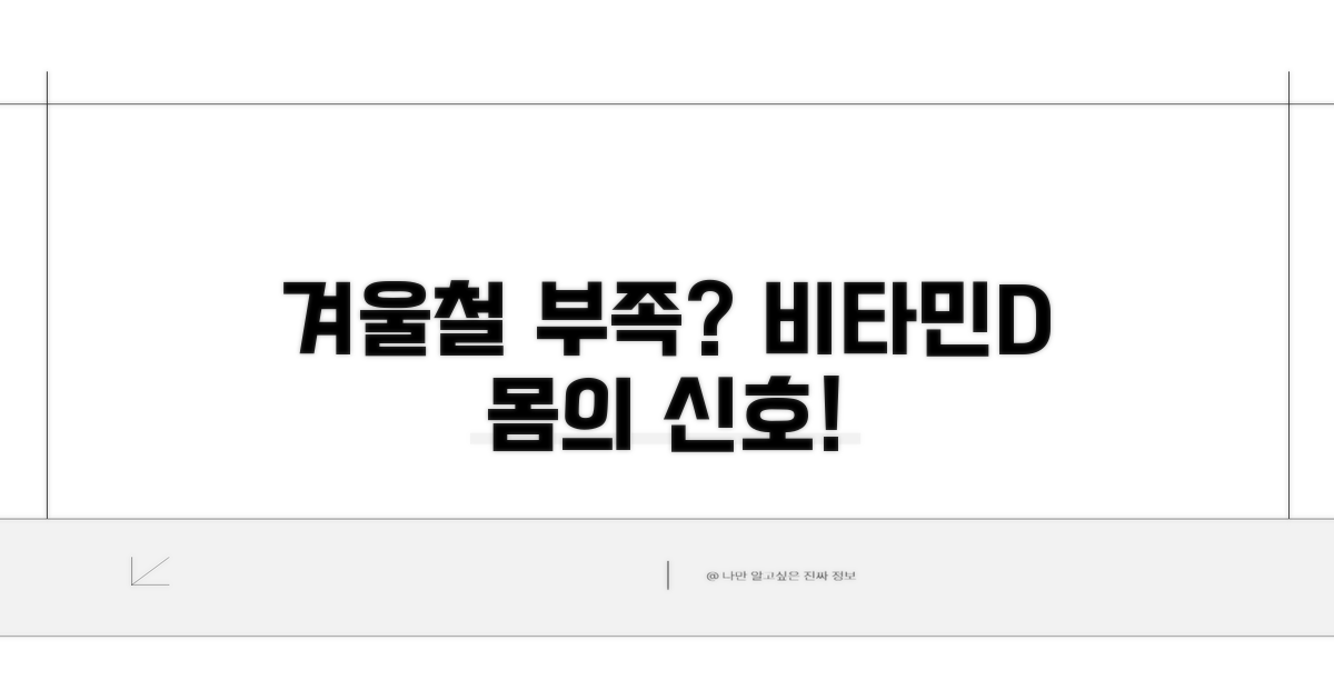 겨울철 비타민D 부족 증상 알아보기