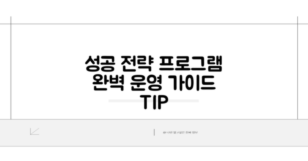 성공적인 프로그램 운영 전략 가이드