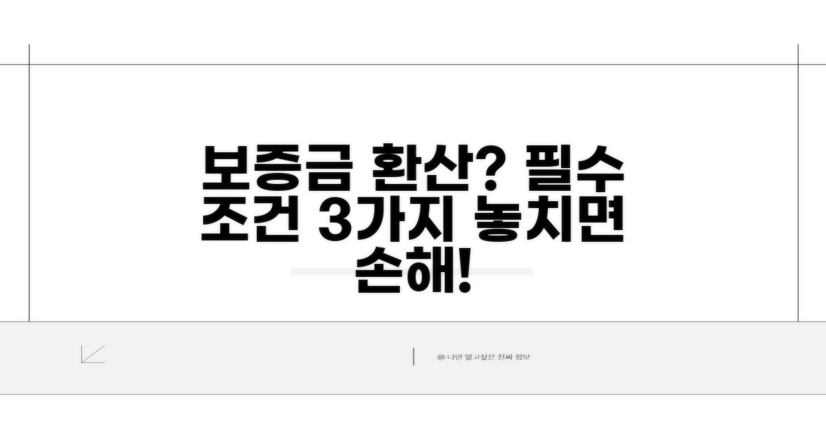 보증금 환산 시 꼭 알아야 할 조건