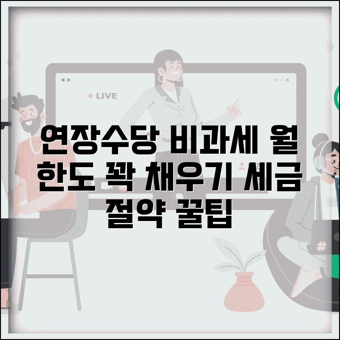 연장근로수당 비과세 조건 총정리 | 월 한도 최대 활용법 및 세금 절약 팁