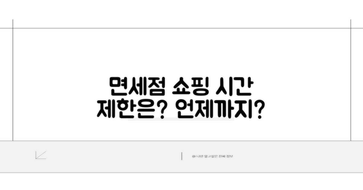 면세점 쇼핑 시간 제한, 언제까지일까?