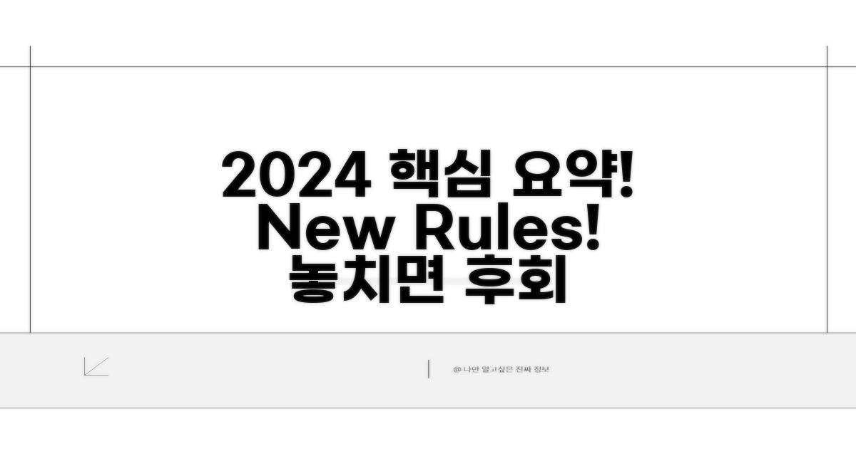 2024년 개정 사항 핵심 요약