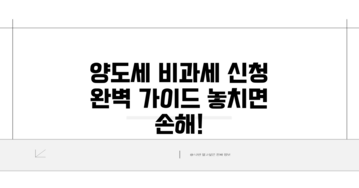 양도세 비과세 신청 절차