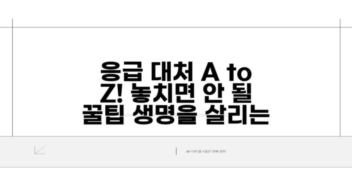 응급 상황 대처 요령과 추가 팁