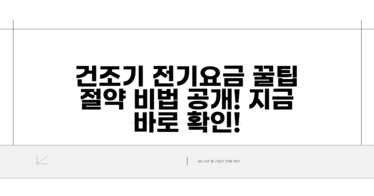건조기 사용 시 꼭 알아야 할 전기 요금