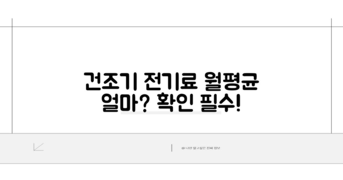건조기 전기료, 한 달 평균 얼마?