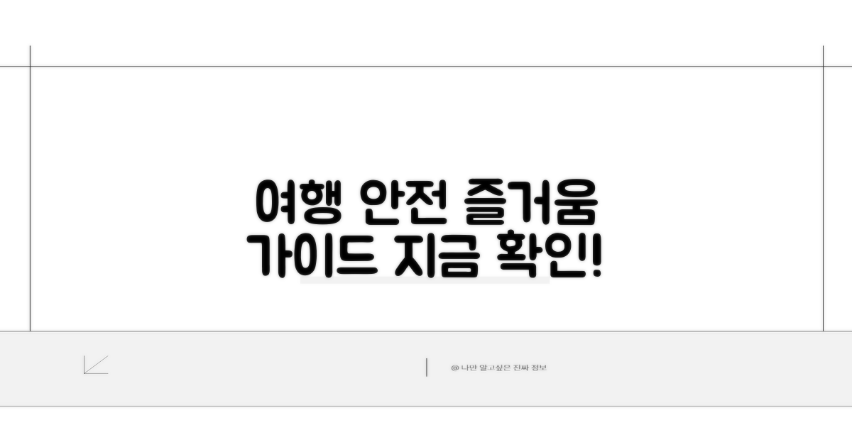 안전하고 즐거운 여행 만들기