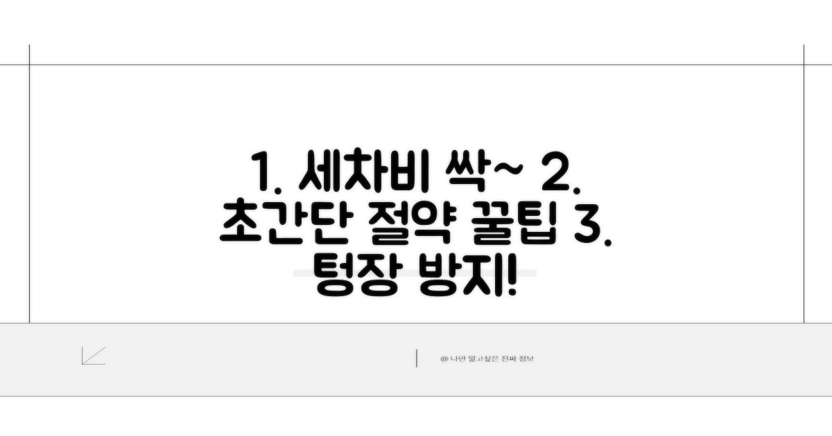 세차 비용 절약 꿀팁 대공개