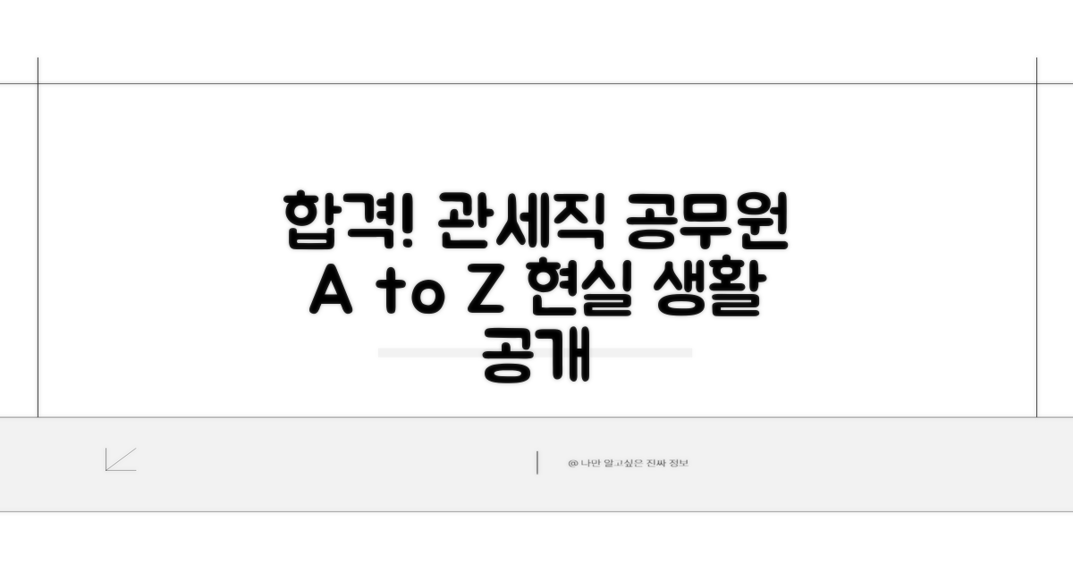 합격 후 관세직 공무원 생활 엿보기