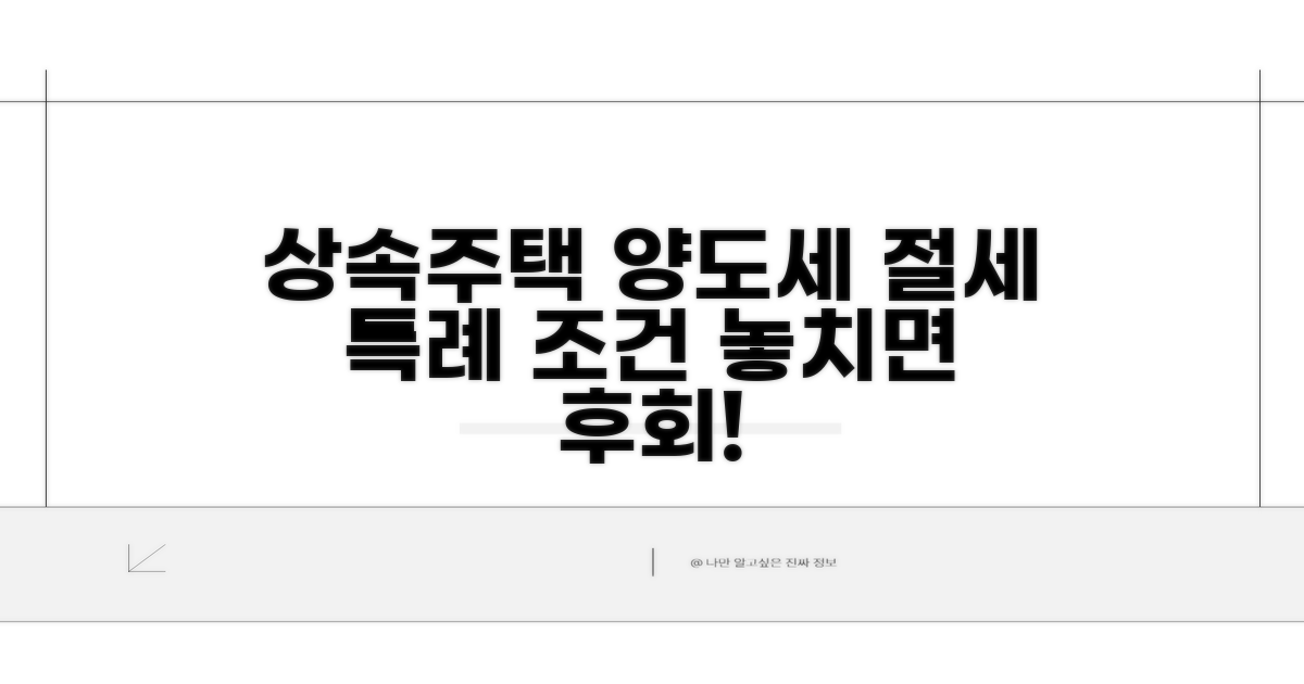 상속주택 양도세율 특례 조건