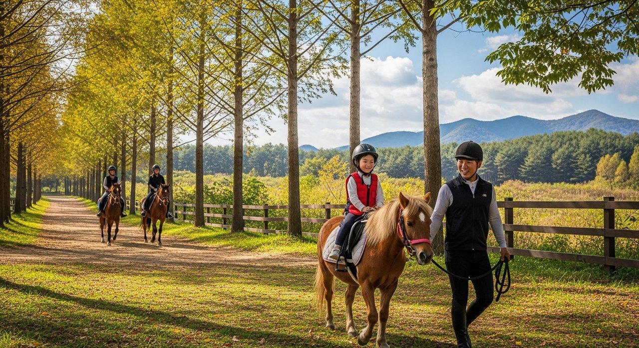 경기 안성시 일죽면 승마장: 외승코스, 포니체험 완벽 즐기기