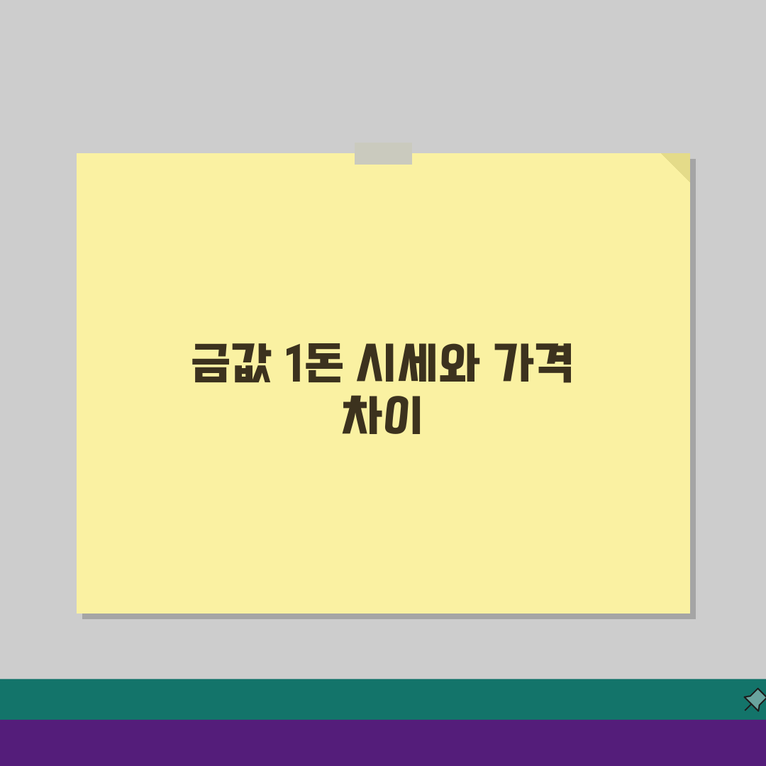 오늘의 금시세 1돈 확인 | 매수매도 가격 차이, 왜 다를까?